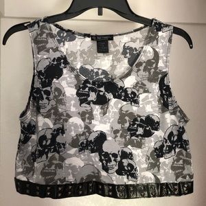 Skull Crop Top